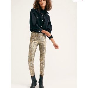 RIO PRINTED VEGAN SKINNY PANTS